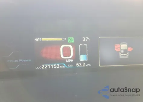 2019 Toyota Prius Prime z USA, uszkodzony, nr VIN JTDKARFP0K3117478